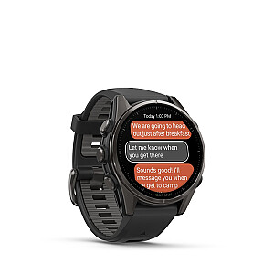 Garmin fenix 8 3.3 см (1.3") AMOLED 43 мм Цифровой 416 x 416 пикселей Сенсорный экран Черный Wi-Fi GPS (спутниковый)
