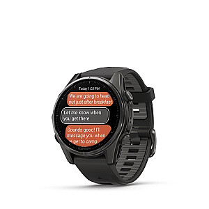 Garmin fenix 8 3.3 см (1.3") AMOLED 43 мм Цифровой 416 x 416 пикселей Сенсорный экран Черный Wi-Fi GPS (спутниковый)