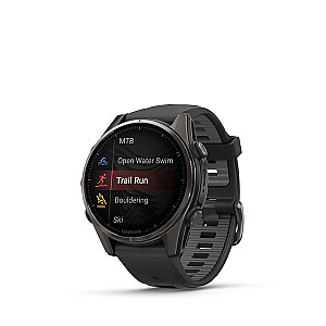 Garmin fenix 8 3.3 см (1.3") AMOLED 43 мм Цифровой 416 x 416 пикселей Сенсорный экран Черный Wi-Fi GPS (спутниковый)