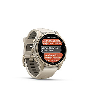 Garmin fenix 8 3.3 см (1.3") AMOLED 43 мм Цифровой 416 x 416 пикселей Сенсорный экран Золотой Wi-Fi GPS (спутниковый)