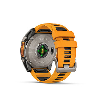 Garmin Fenix 8 3.56 см (1.4") AMOLED 51 мм Цифровой 454 x 454 пикселей Сенсорный экран Титан Wi-Fi GPS (спутниковый)