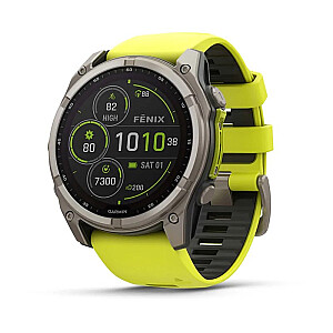 Garmin fenix 8 3.56 см (1.4") 51 мм Цифровой 280 x 280 пикселей Сенсорный экран Титан Wi-Fi GPS (спутниковый)