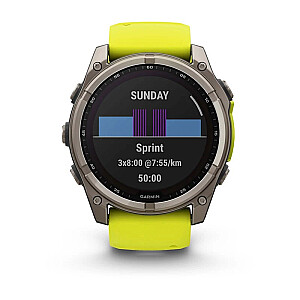Garmin fenix 8 3.56 см (1.4") 51 мм Цифровой 280 x 280 пикселей Сенсорный экран Титан Wi-Fi GPS (спутниковый)