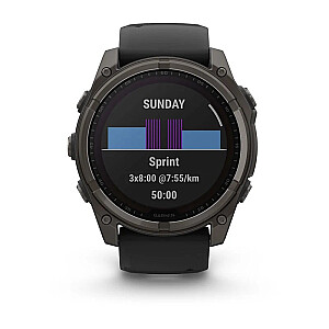 Garmin fenix 8 3.56 см (1.4") 51 мм Цифровой 280 x 280 пикселей Сенсорный экран Титан Wi-Fi GPS (спутниковый)