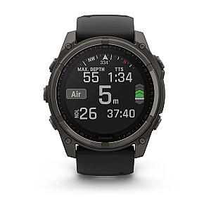 Garmin fenix 8 3.56 см (1.4") 51 мм Цифровой 280 x 280 пикселей Сенсорный экран Титан Wi-Fi GPS (спутниковый)