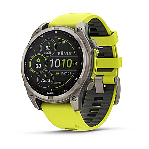 Garmin fenix 8 3.3 см (1.3") 47 мм Цифровой 260 x 260 пикселей Сенсорный Титан Wi-Fi GPS (спутниковый)