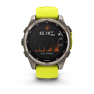 Garmin fenix 8 3.3 см (1.3") 47 мм Цифровой 260 x 260 пикселей Сенсорный Титан Wi-Fi GPS (спутниковый)
