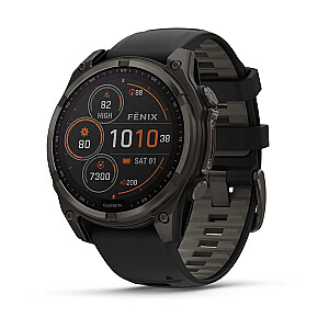 Garmin fenix 8 3.3 см (1.3") 51 мм Цифровой 260 x 260 пикселей Сенсорный Titanium Wi-Fi GPS (спутниковый)