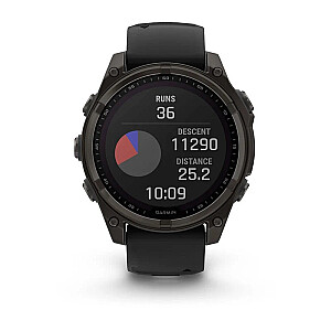 Garmin fenix 8 3.3 см (1.3") 51 мм Цифровой 260 x 260 пикселей Сенсорный Titanium Wi-Fi GPS (спутниковый)