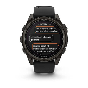 Garmin fenix 8 3.3 см (1.3") 51 мм Цифровой 260 x 260 пикселей Сенсорный Titanium Wi-Fi GPS (спутниковый)