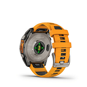 Garmin fenix 8 3.56 см (1.4") AMOLED 47 мм Цифровой 454 x 454 пикселей Сенсорный экран Графит Wi-Fi GPS (спутниковый)