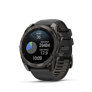 Garmin Fenix 8 3.56 см (1.4") AMOLED 51 мм Цифровой 454 x 454 пикселей Сенсорный экран Титан Wi-Fi GPS (спутниковый)