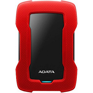 Ārējā atmiņa ADATA HDD HD330 1 TB sarkana (AHD330-1TU31-CRD)