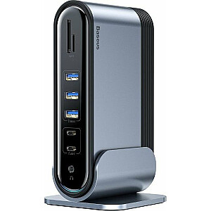 Darbstacija Baseus HUB USB-C HDMI 17in1 stacija / replikators