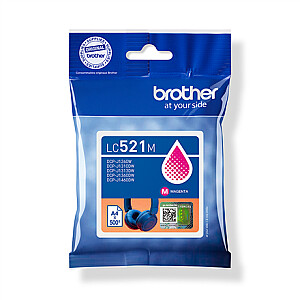Brother LC521M magenta tintes kasetne
