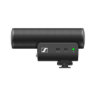 Sennheiser MKE 400 MOBILE KIT - Kondensatora mikrofons, superkardioīds, aprīkots ar zemo frekvenču filtru ar Manfrotto statīvu
