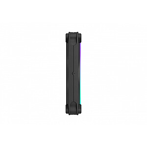 Momentum 14 RGB ventilators 140mm melns
