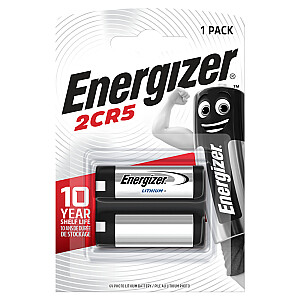 Litija baterija 2CR5 (EL2CR5, DL245) 6V 1500mAh ENERGIZĒRS