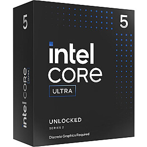 Intel Core Ultra 5 245KF procesors, 3.6 GHz, 24 MB, BOX (BX80768245KF)