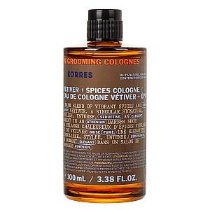 KORRES Athenian Grooming Vetiver un garšvielas Eau de Cologne 100ml