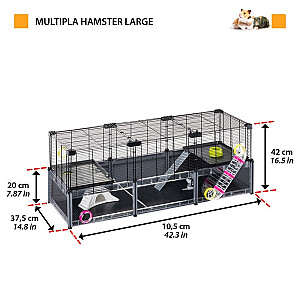 FERPLAST Multipla Хомяк Большой 107.5x37.5x H 42см
