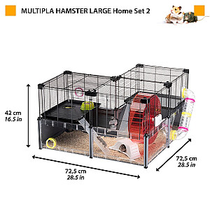 FERPLAST Multipla Хомяк Большой 107.5x37.5x H 42см