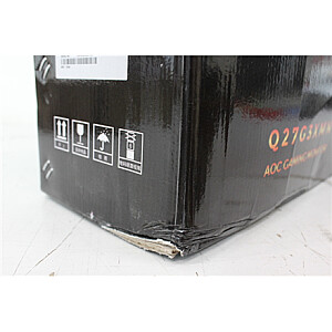 IZPĀRDOŠANA. AOC Gaming Q27G3XMN/BK 27", 2560x1440/1ms/250cd/m², HDMI, DisplayPort, Audio out | AOC monitors | Q27G3XMN/BK | 27 " | VA | 16:9 | 180 Hz | 1 ms | 2560 x 1440 pikseļi | 700 cd/m² | HDMI portu skaits 2 | Melns | Garantija 36 mēneši | BOJĀTS