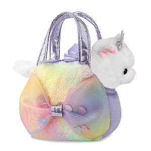 AURORA Fancy Pals plīša rotaļlieta kaķis somiņā, 20 cm