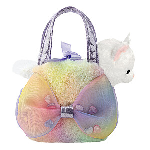 AURORA Fancy Pals plīša rotaļlieta kaķis somiņā, 20 cm