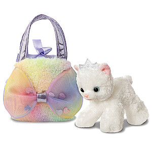 AURORA Fancy Pals plīša rotaļlieta kaķis somiņā, 20 cm