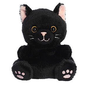 AURORA Palm Pals plīša rotaļlieta melns kaķis , 12 cm