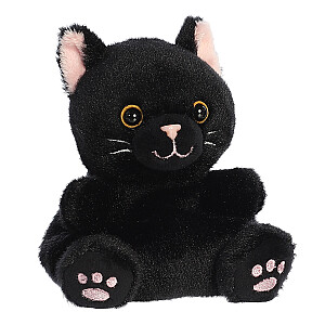 AURORA Palm Pals plīša rotaļlieta melns kaķis , 12 cm