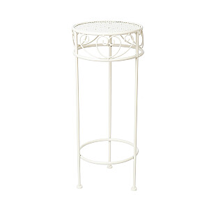 Ziedu stativs SANDY D25xH60cm, antiki balts