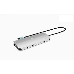 i-tec USB-C Metal Nano 3x Display Docking Station 2x HDMI 1x USB-C видео LAN Аудио кардридер Power Delivery 140W
