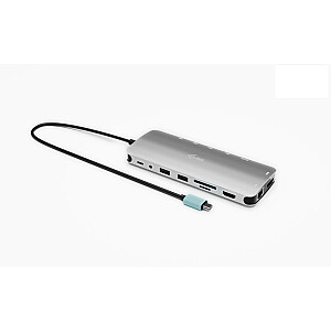 i-tec USB-C Metal Nano 3x Display Docking Station 2x HDMI 1x USB-C видео LAN Аудио кардридер Power Delivery 140W