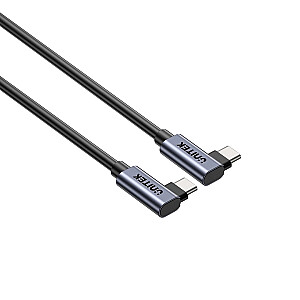 UNITEK USB-C КАБЕЛЬ ДУАЛЬНЫЙ 90° M/M 1M
