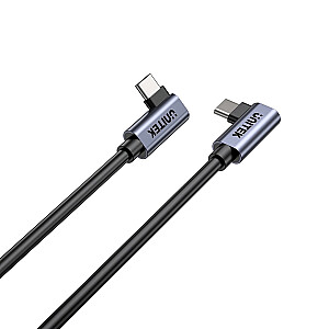 UNITEK USB-C КАБЕЛЬ ДУАЛЬНЫЙ 90° M/M 1M