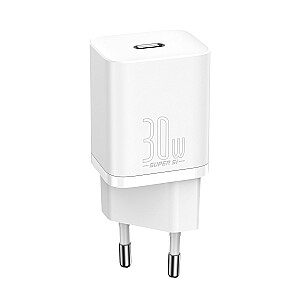 Baseus Super Si ātrais lādētājs USB-C / 30W balts