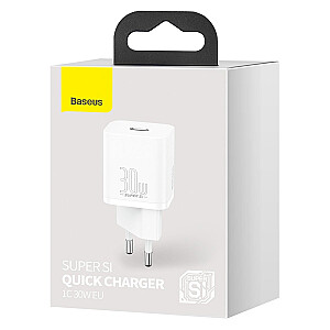 Зарядное устройство Baseus Super Si Quick Charger USB-C / 30W белое