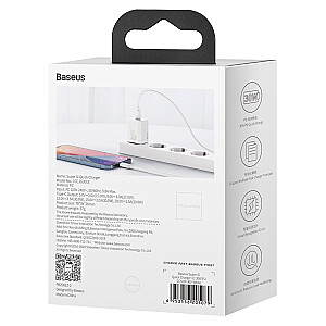Зарядное устройство Baseus Super Si Quick Charger USB-C / 30W белое