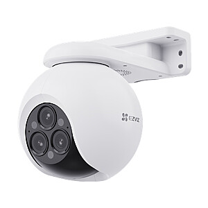 EZVIZ | Умная домашняя Wi-Fi камера | CS-H80f | 4 МП+4 МП+4 МП | 2.8-12mm/F1.6 | IP67 | H.265/H.264 | Micro SD, макс. 512 ГБ