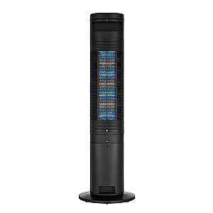 Cooling tower fan, 45W, Ion purifying, 2 ice-box, 4l water tank,  3 wind modes: Normal/Sleep/Eco, 3 speeds,  Air flow 300m3/h, 7h timer, Auto swing blades 60, Remote control, Power off memory, black color, 1000x310x310 mm
