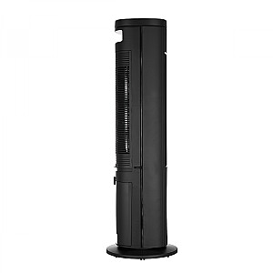 Cooling tower fan, 45W, Ion purifying, 2 ice-box, 4l water tank,  3 wind modes: Normal/Sleep/Eco, 3 speeds,  Air flow 300m3/h, 7h timer, Auto swing blades 60, Remote control, Power off memory, black color, 1000x310x310 mm