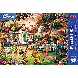 Trefl Puzzle Premium Plus kvalitāte dzimšanas dienas svinībām Mickey Mouse 1000 gabali