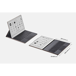 Magnētiskā vāciņš Onyx Boox Note Max / Tab X C ar brūnu tastatūru