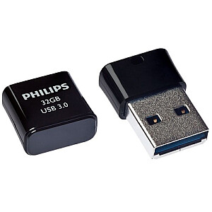 Philips USB 3.0 Flash Drive Pico Edition (melna) 32GB