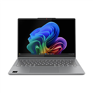 Lenovo IdeaPad 5 2-in-1 14Q8X9 Touch 14 WUXGA Snapdragon X X1-26-100/16GB/512GB/Qualcomm Adreno GPU/WIN11 Home/ENG apgaismotā klaviatūra/Pelēks/FP/2G garantija | Lenovo