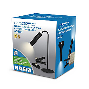Esperanza ELD118K LED galda lampa 3in1 melna