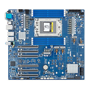 Gigabyte MH53-G40 mātesplate 1x sTR5 AMD Ryzen Threadripper PRO 7000 WRX90 (8X DIMM, 4x SATA, 1x MCIO 8i, 4x M.2, 2x 10Gbe, E-ATX)