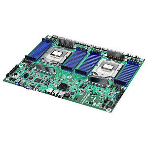 Материнская плата ASRock GENOA2D24G-2L+ 2x SP5 AMD Epyc 9004 SoC (24xDIMM, NVMe, 2xM.2, 2xGbE, IPMI)